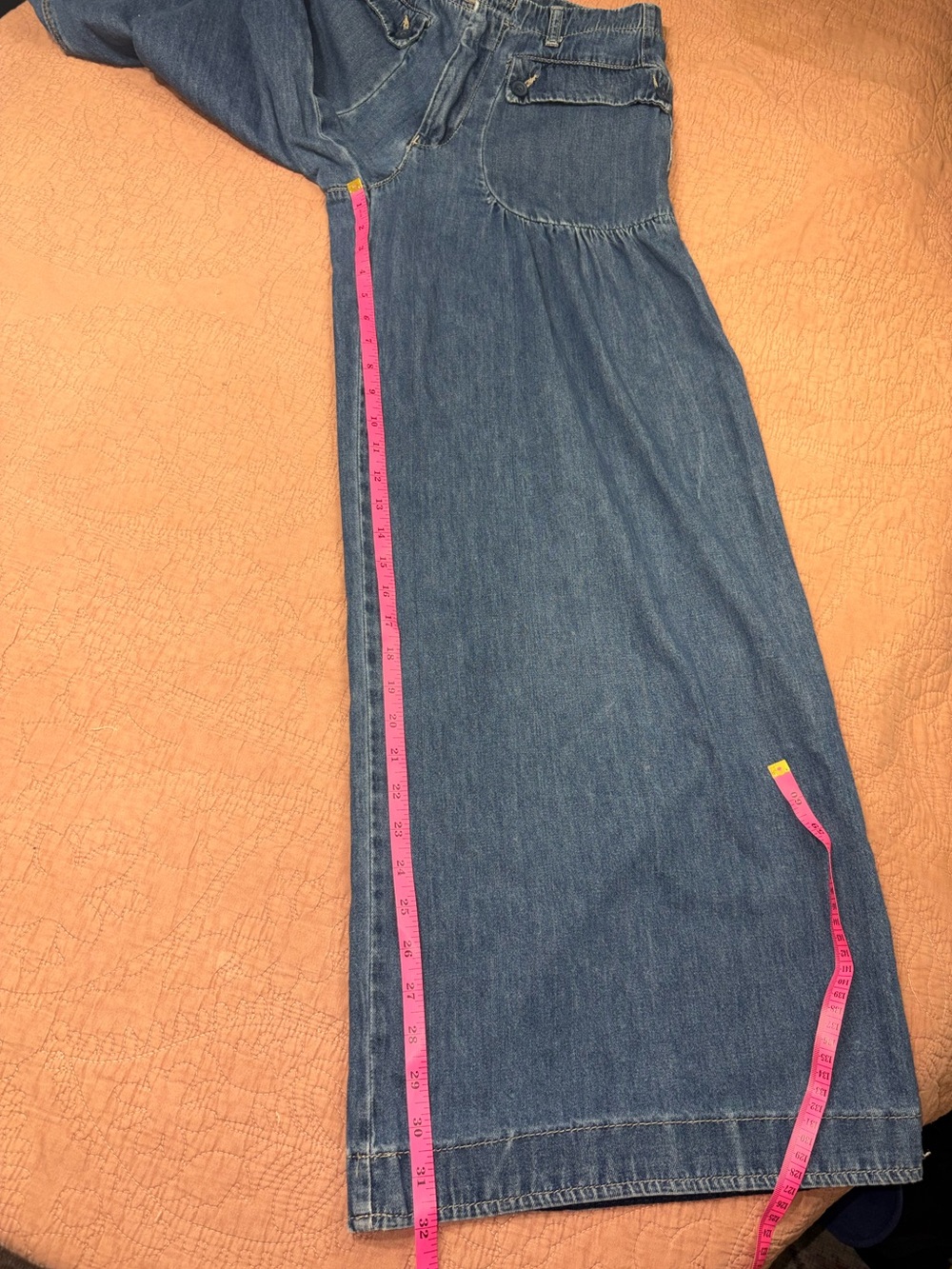 Free People We The Free Lotus Wide Leg Denim Jeans Sz 26 - Picture 11 of 13